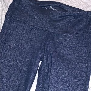Athleta Odyssey chaturanga blue tights
